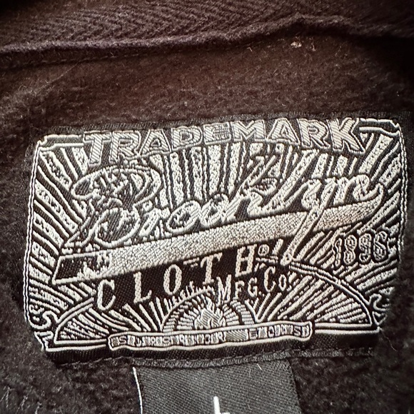 Brooklyn Cloth Black, Orange, Teal, and Cream Hoodie men’s L - Picture 8 of 10